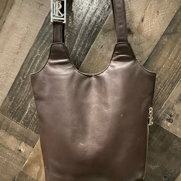 RALPH LAUREN ~ Soft Brown Leather ~ Shoulder Bag - Picture 11 of 15